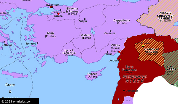 Second Battle of Issus | Historical Atlas of Eastern Mediterranean (31 ...